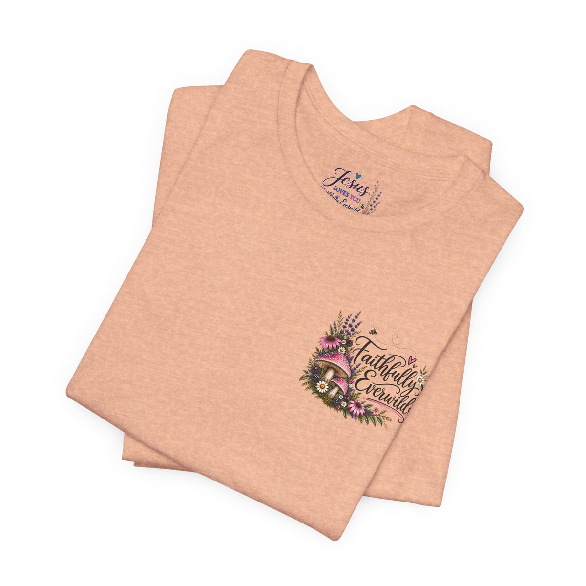 Mushrooms Can Grow Through The Mess Tee | Romans 5:3-4 Faith Shirt