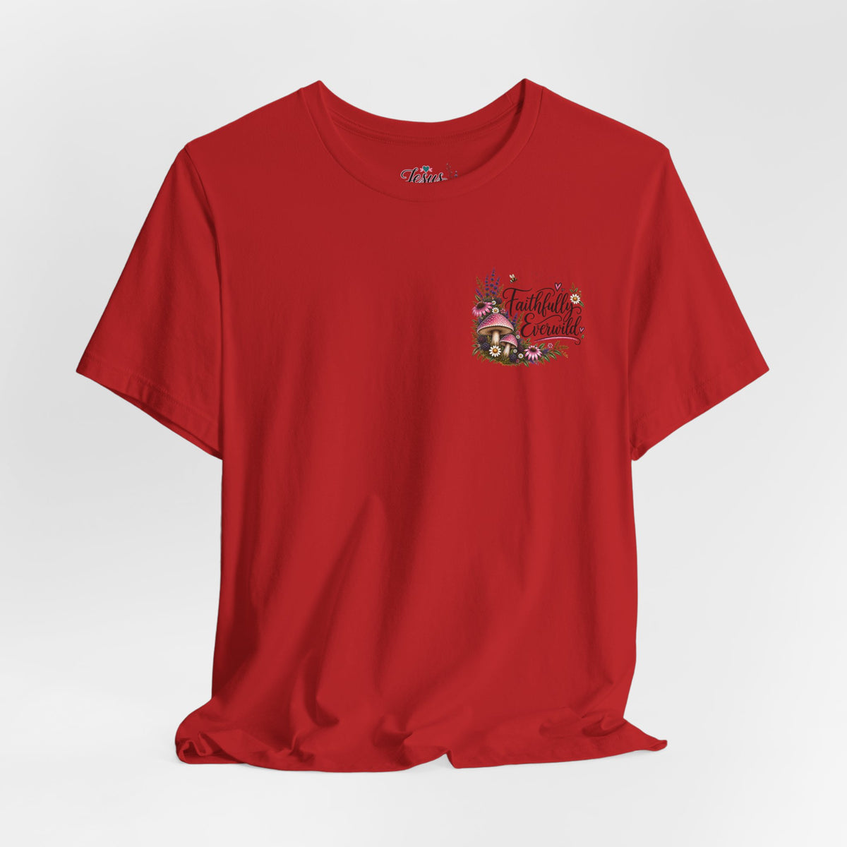 Mushrooms Can Grow Through The Mess Tee | Romans 5:3-4 Faith Shirt
