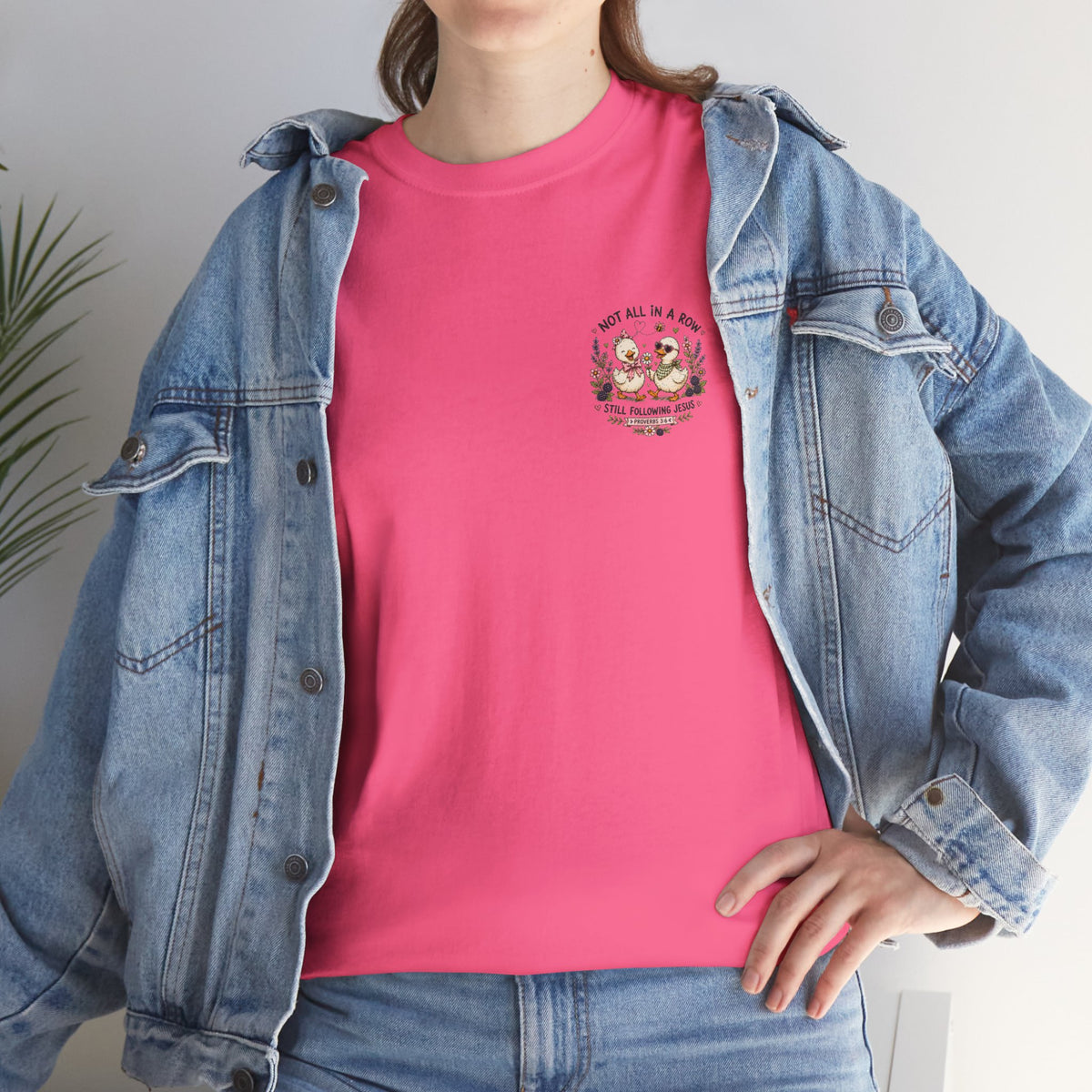 Not All in a Row, Still Following Jesus Duck T-Shirt