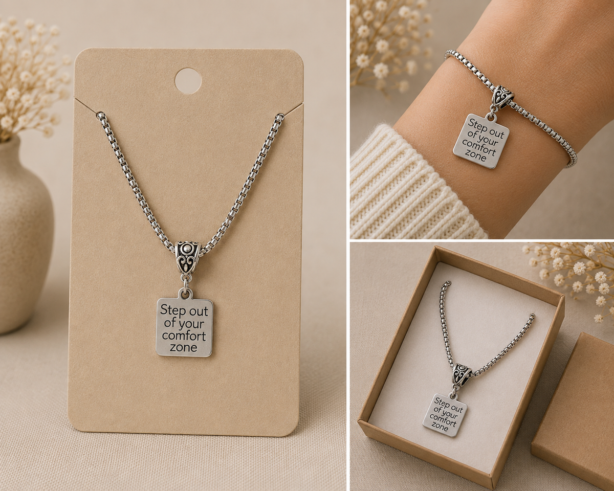 Step Out Of Your Comfort Zone Charm Bracelet