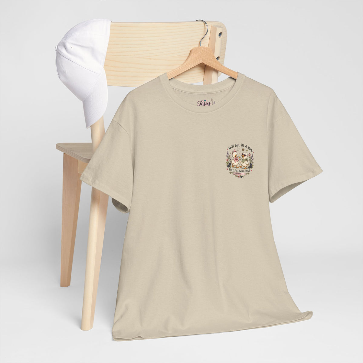 Not All in a Row, Still Following Jesus Duck T-Shirt