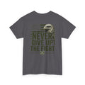 Never Give Up the Fight – Hold Fast Men’s Graphic Tee – Hebrews 10:23