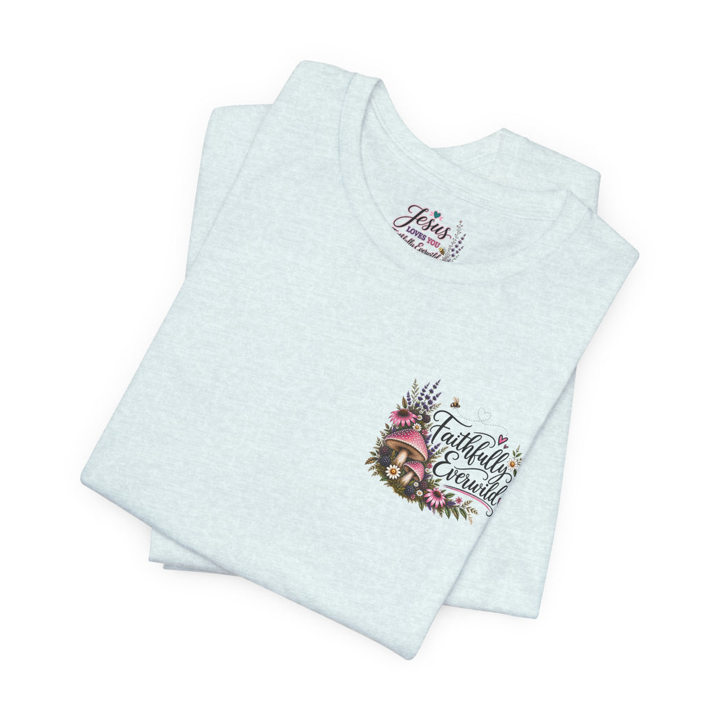 Mushrooms Can Grow Through The Mess Tee | Romans 5:3-4 Faith Shirt