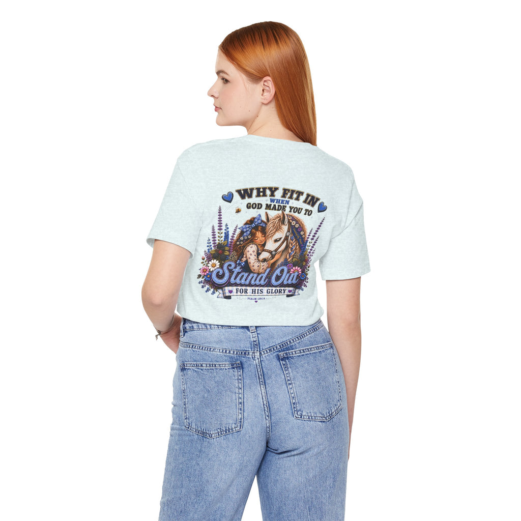 Wonderfully Made • Stand Out for His Glory Horse Tee | Psalm 139:14