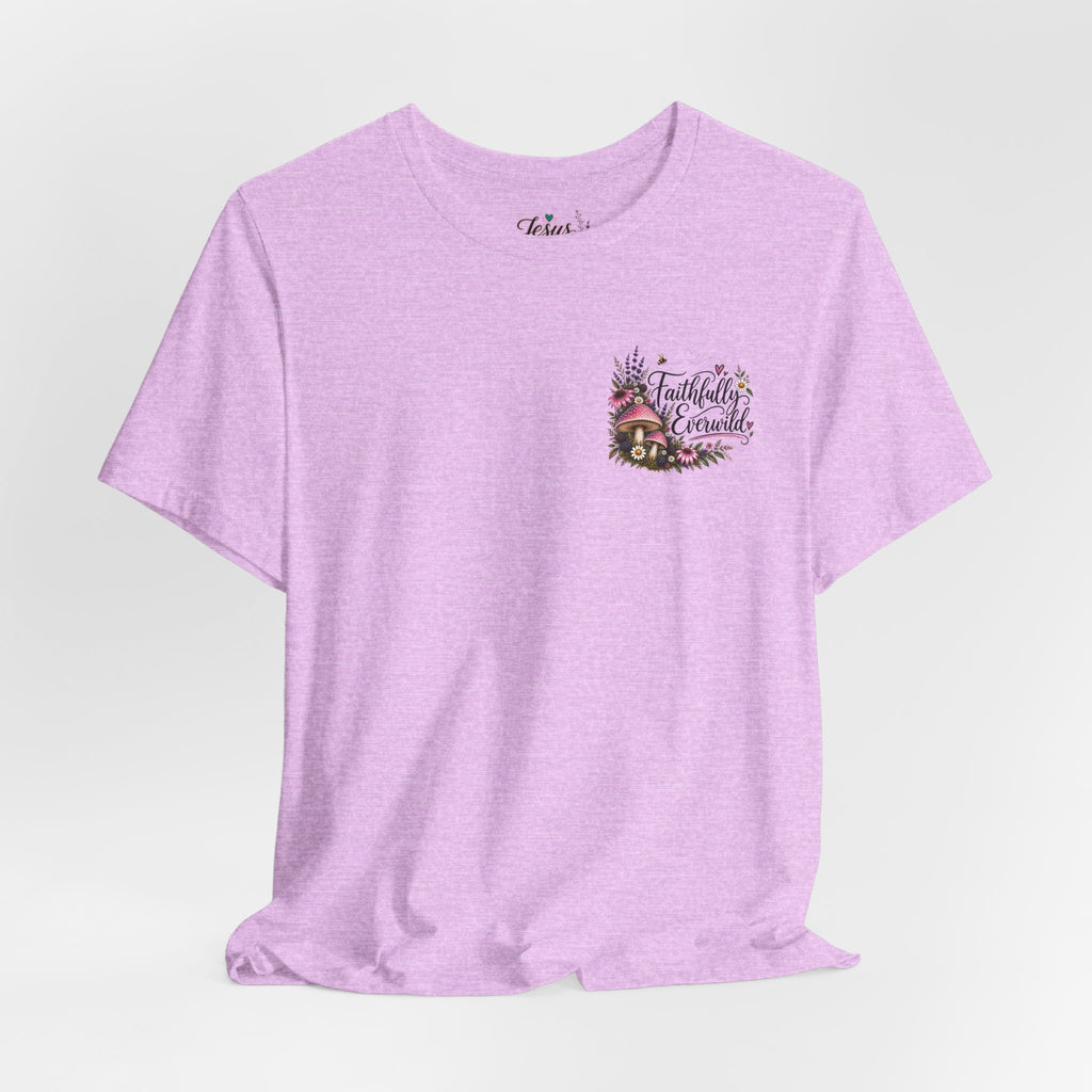 Mushrooms Can Grow Through The Mess Tee | Romans 5:3-4 Faith Shirt