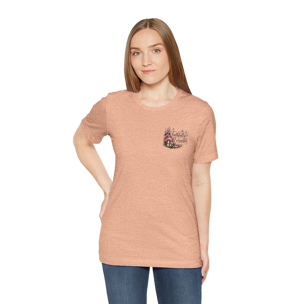 Mushrooms Can Grow Through The Mess Tee | Romans 5:3-4 Faith Shirt