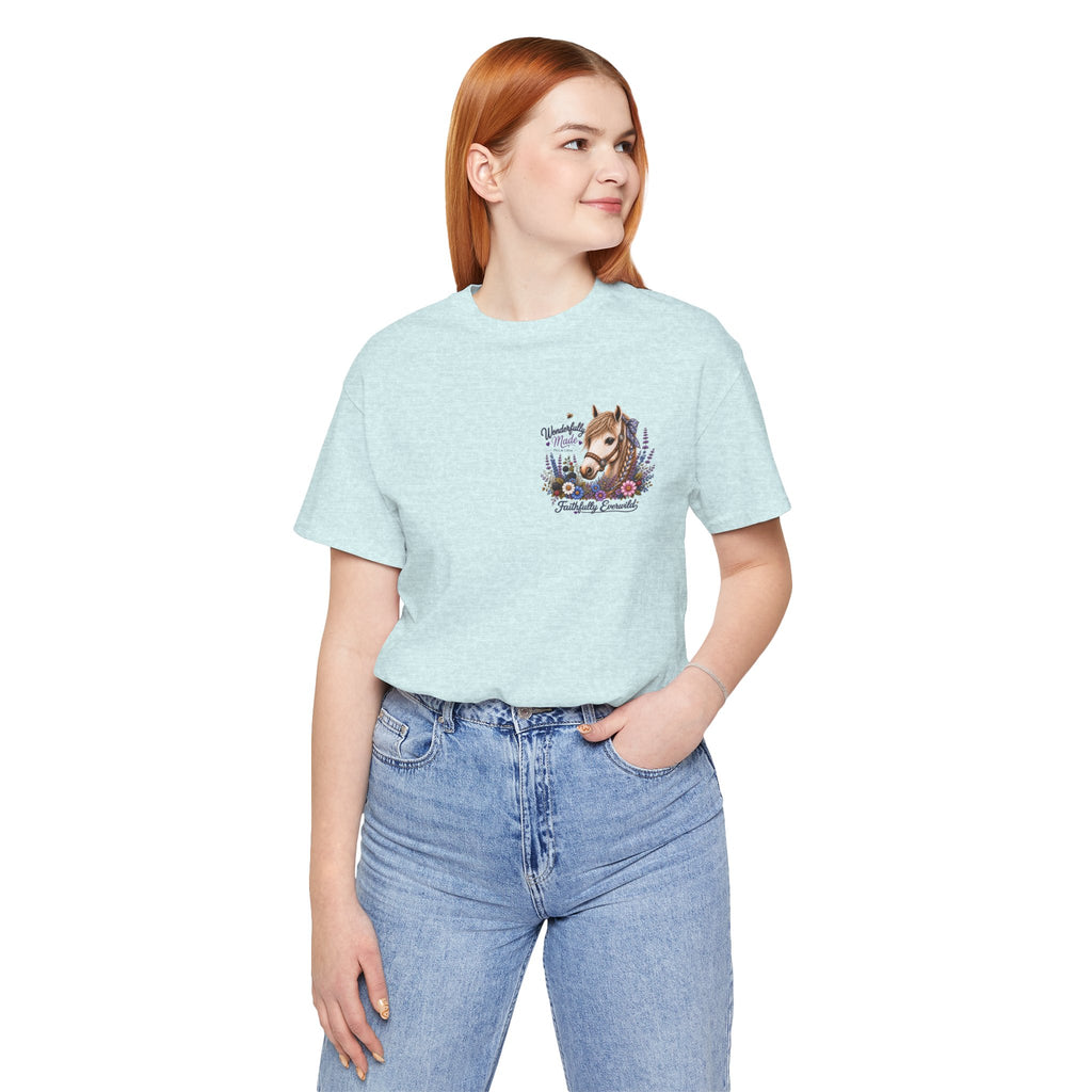Wonderfully Made • Stand Out for His Glory Horse Tee | Psalm 139:14