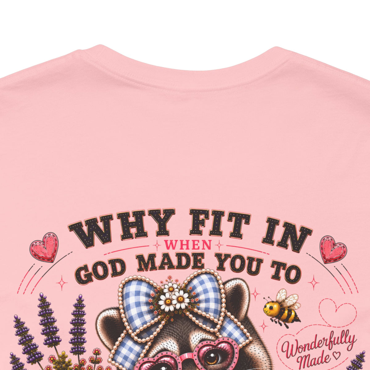 Wonderfully Made Raccoon Tee • Stand Out for His Glory | Psalm 139:14
