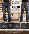 Cinch Men’s White Label Dark Stone Relaxed Fit Jeans