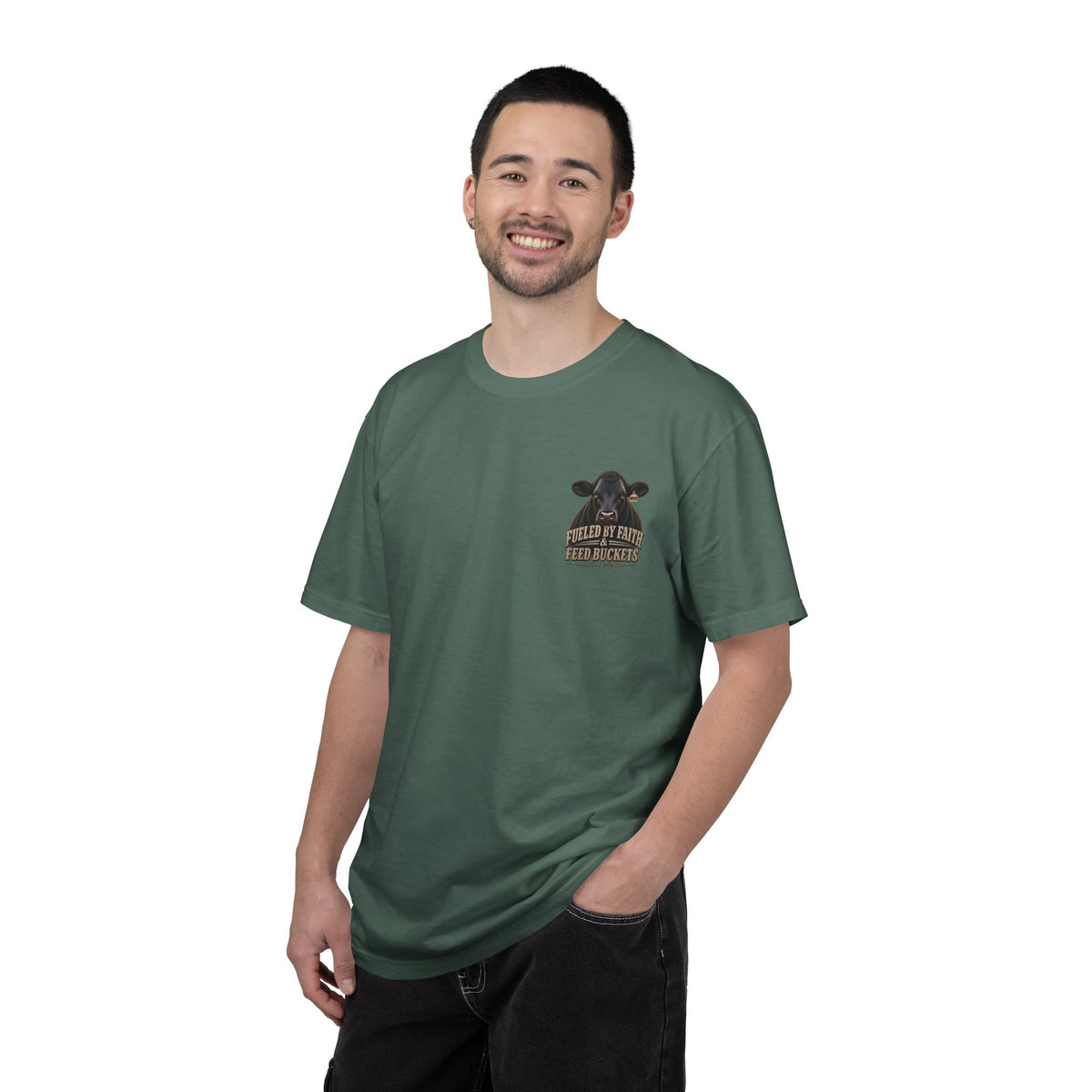 Fueled by Faith & Feed Buckets – Philippians 4:19 Angus Tee