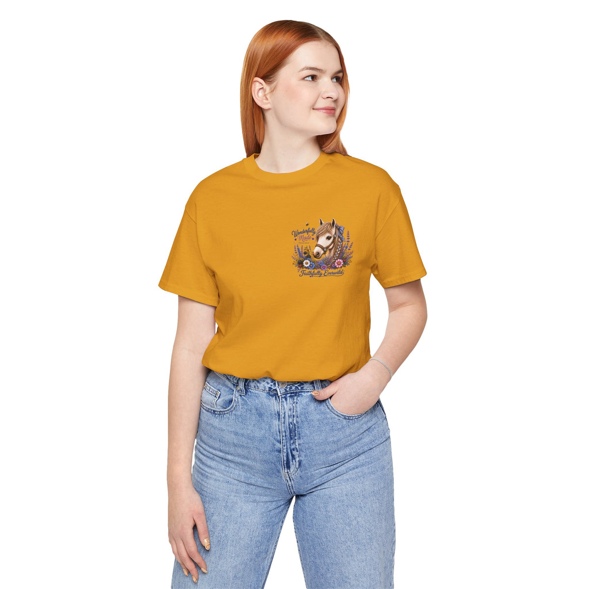 Wonderfully Made • Stand Out for His Glory Horse Tee | Psalm 139:14
