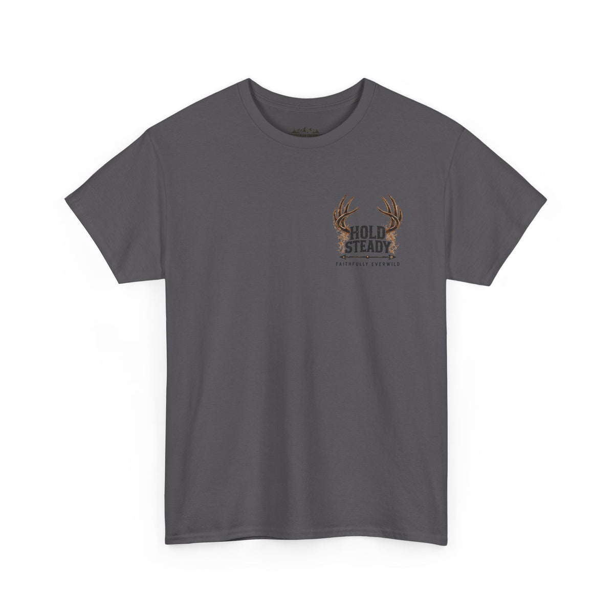 Hold Steady Bow Hunting Tee | Psalm 31:24