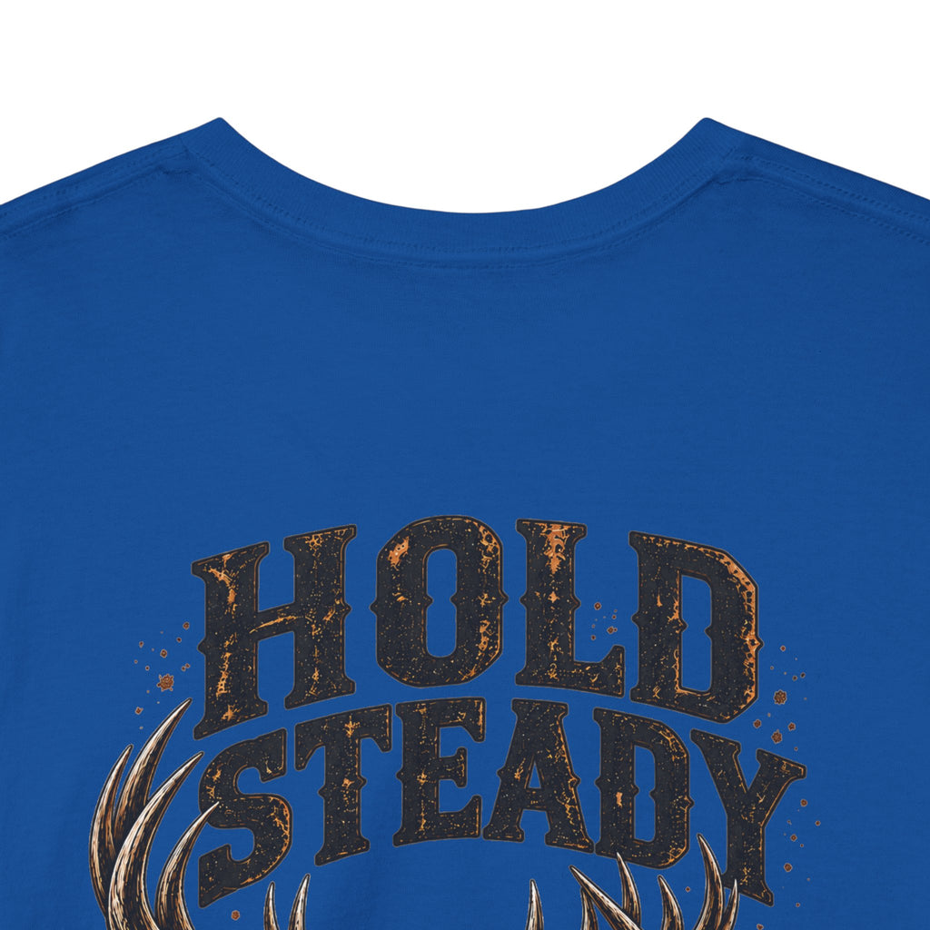 Hold Steady Bow Hunting Tee | Psalm 31:24