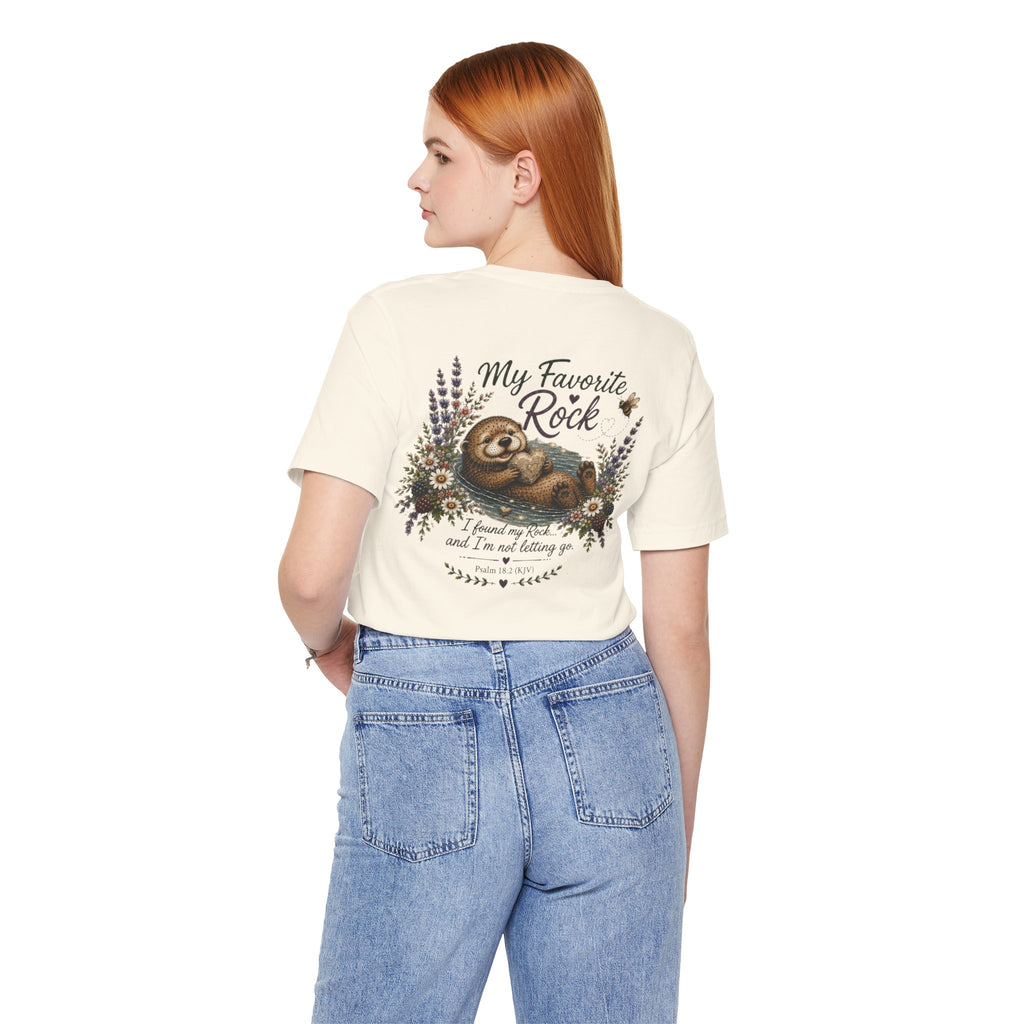 My Favorite Rock Otter Faith Shirt – Psalm 18:2 KJV