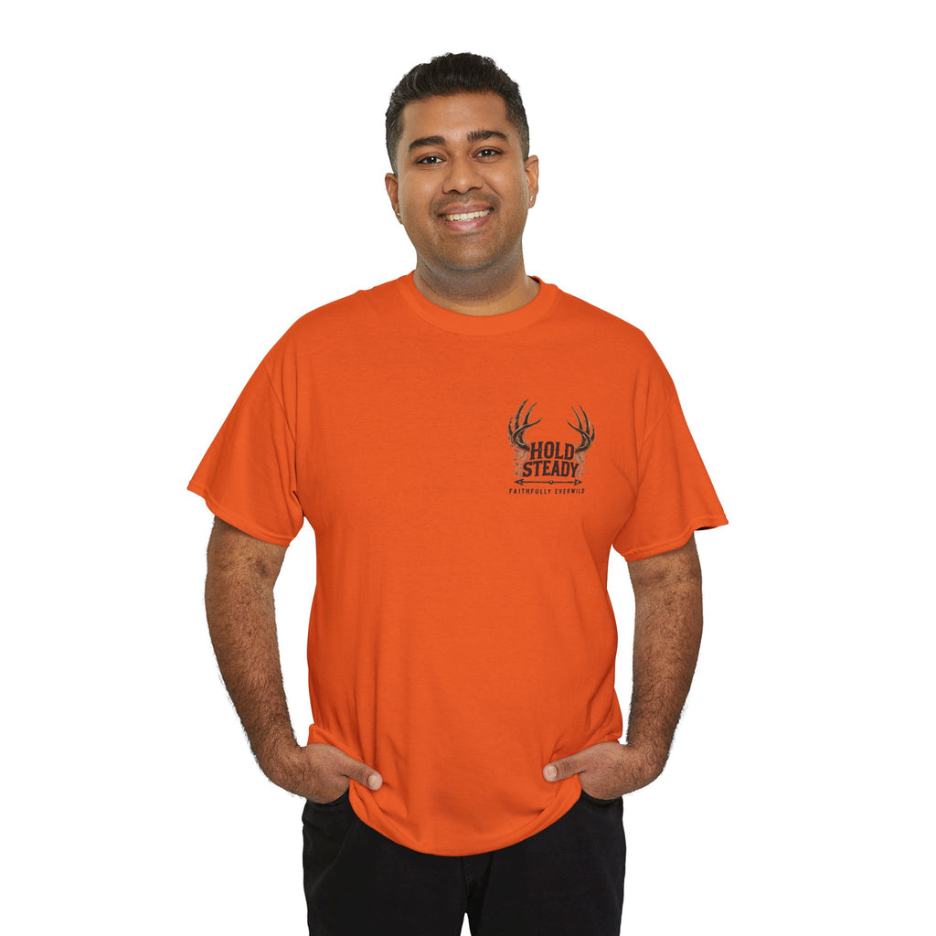 Hold Steady Bow Hunting Tee | Psalm 31:24