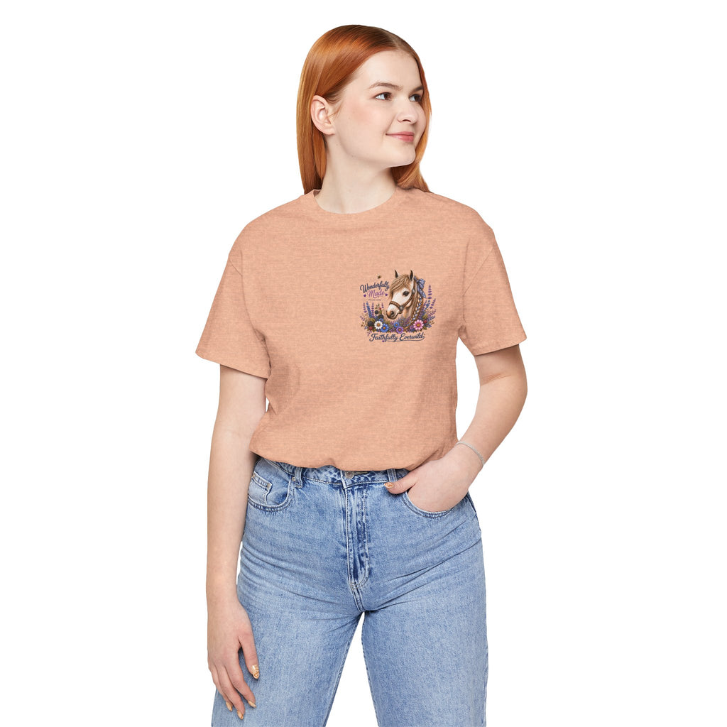 Wonderfully Made • Stand Out for His Glory Horse Tee | Psalm 139:14