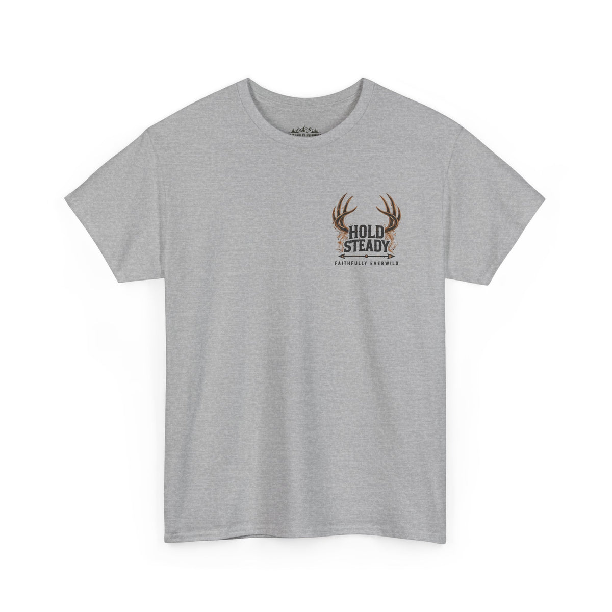 Hold Steady Bow Hunting Tee | Psalm 31:24