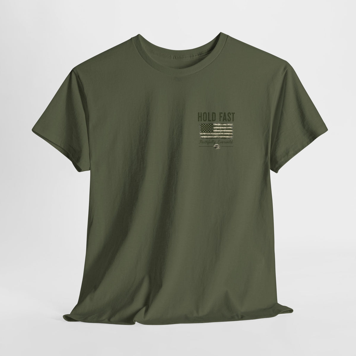 Never Give Up the Fight – Hold Fast Men’s Graphic Tee – Hebrews 10:23