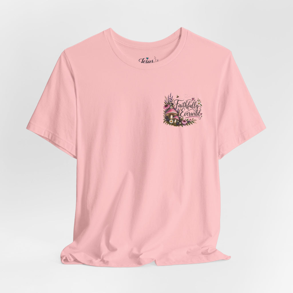 Mushrooms Can Grow Through The Mess Tee | Romans 5:3-4 Faith Shirt