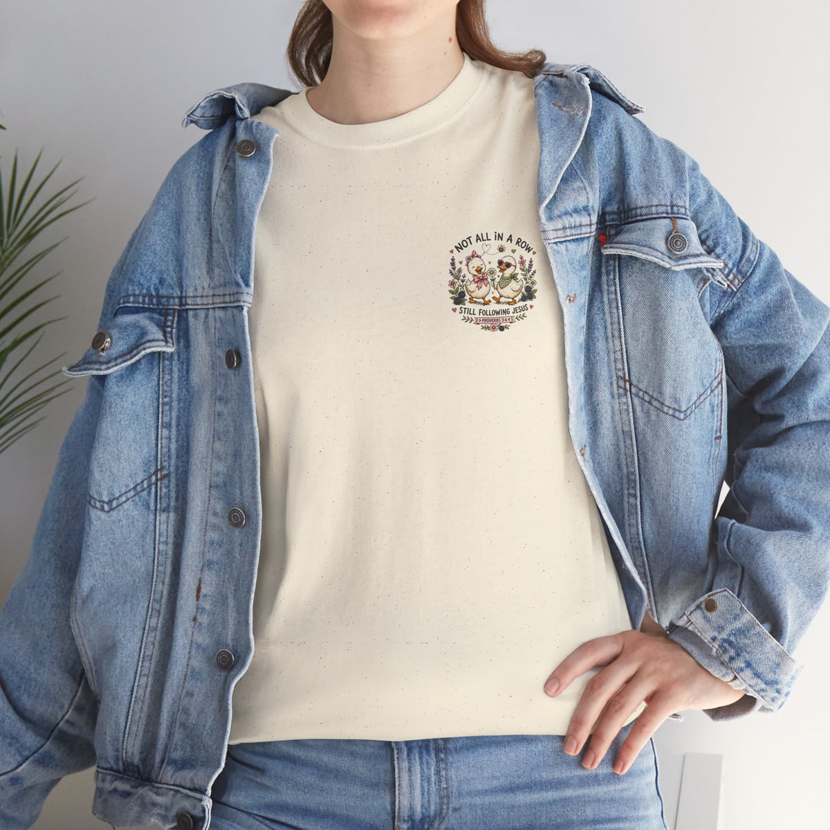 Not All in a Row, Still Following Jesus Duck T-Shirt