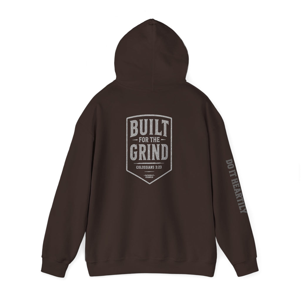 Built for the Grind Hoodie Sweatshirt| Colossians 3:23 | Men’s Christian Workwear