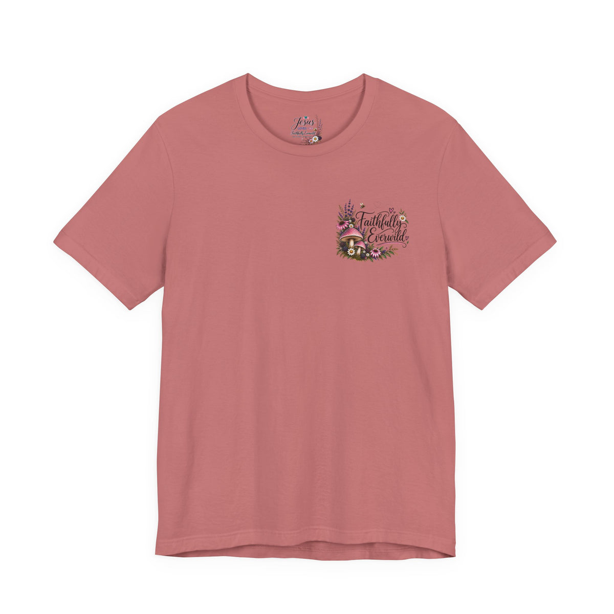 Mushrooms Can Grow Through The Mess Tee | Romans 5:3-4 Faith Shirt