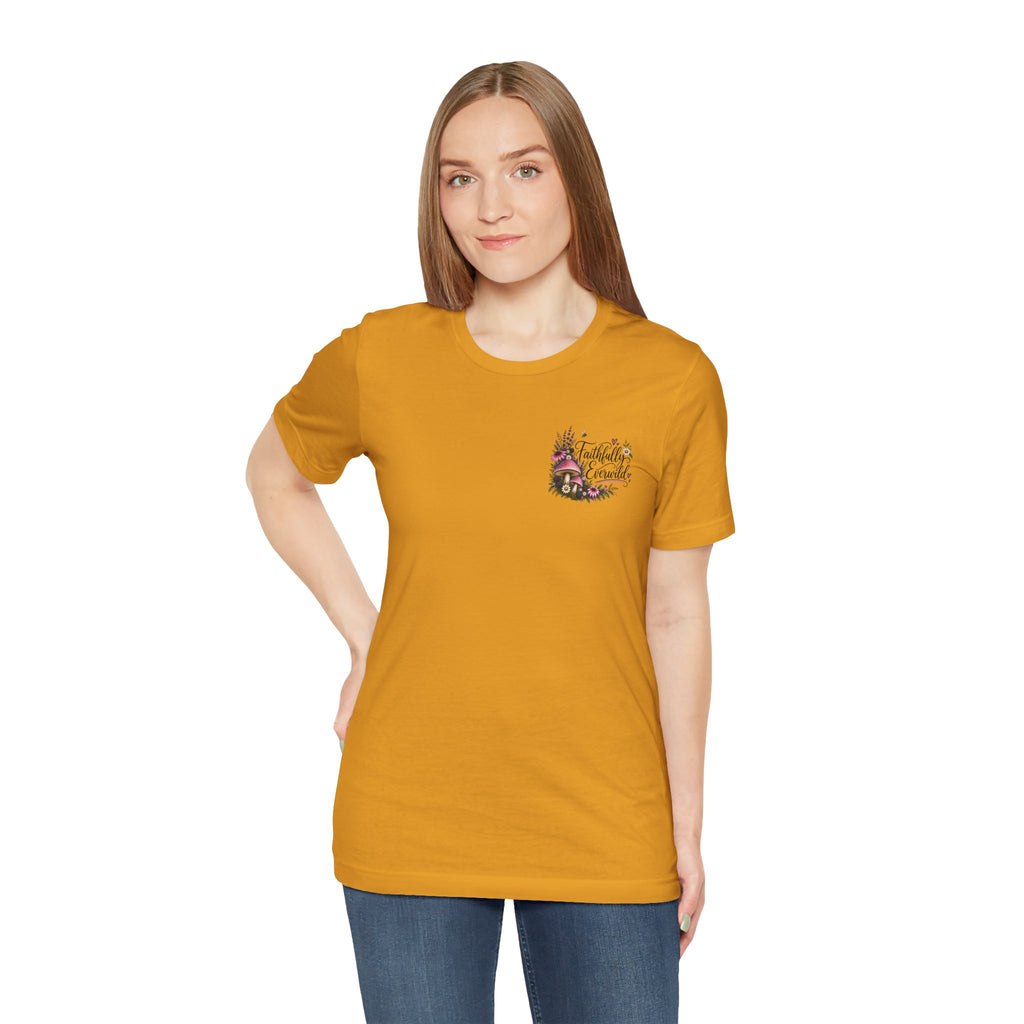 Mushrooms Can Grow Through The Mess Tee | Romans 5:3-4 Faith Shirt