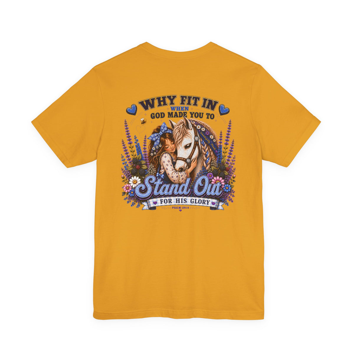 Wonderfully Made • Stand Out for His Glory Horse Tee | Psalm 139:14