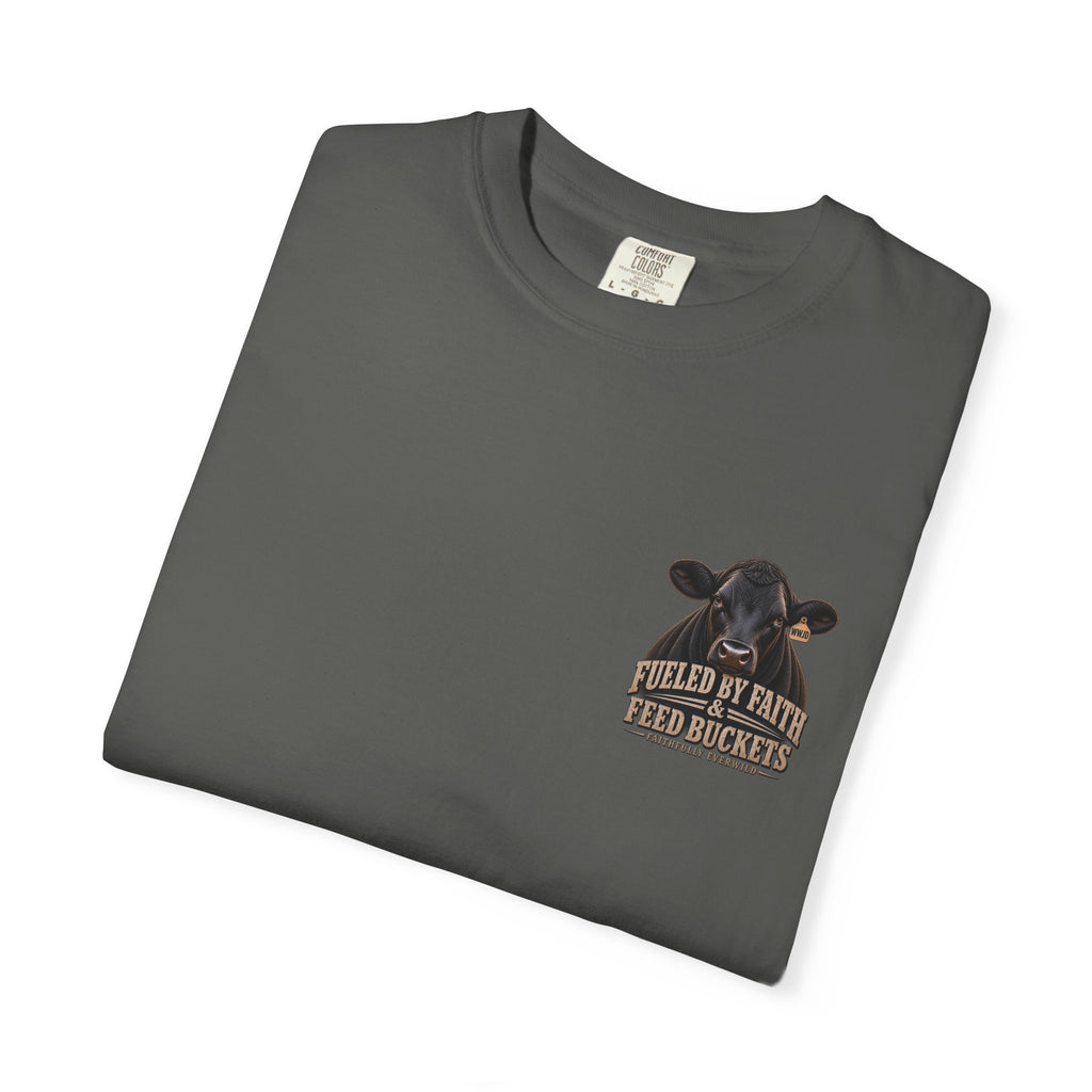 Fueled by Faith & Feed Buckets – Philippians 4:19 Angus Tee