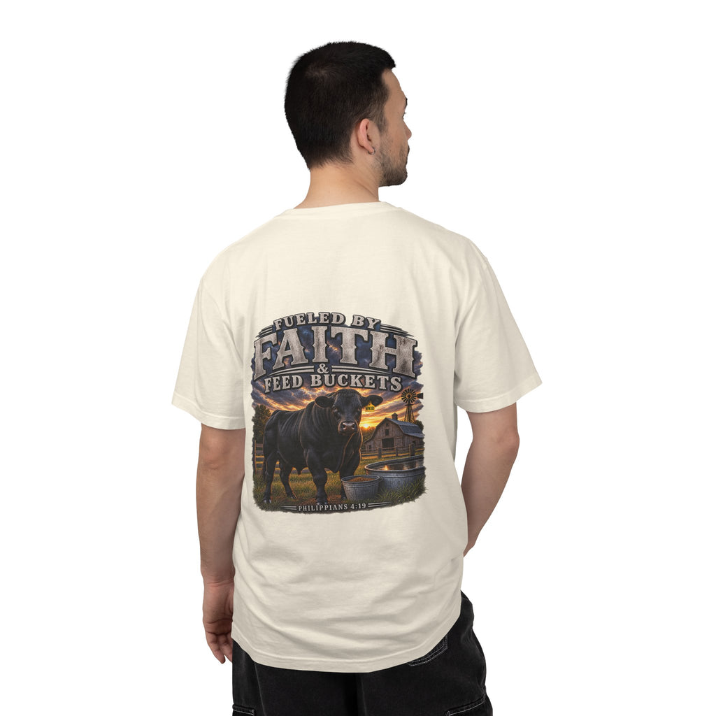 Fueled by Faith & Feed Buckets – Philippians 4:19 Angus Tee