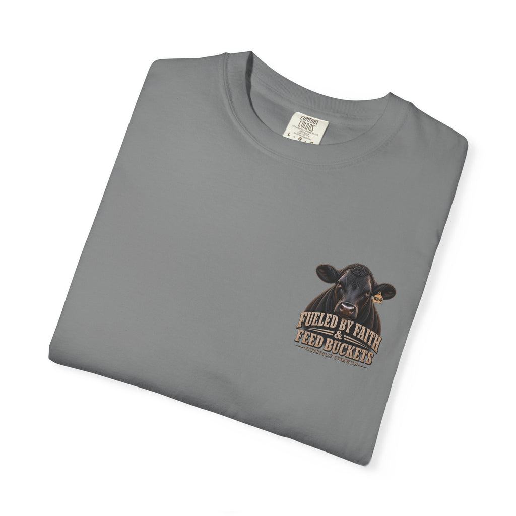 Fueled by Faith & Feed Buckets – Philippians 4:19 Angus Tee