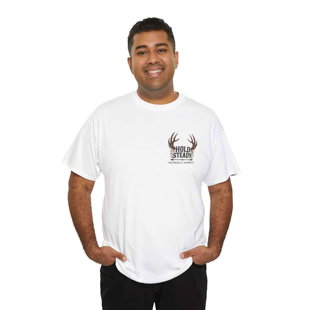 Hold Steady Bow Hunting Tee | Psalm 31:24