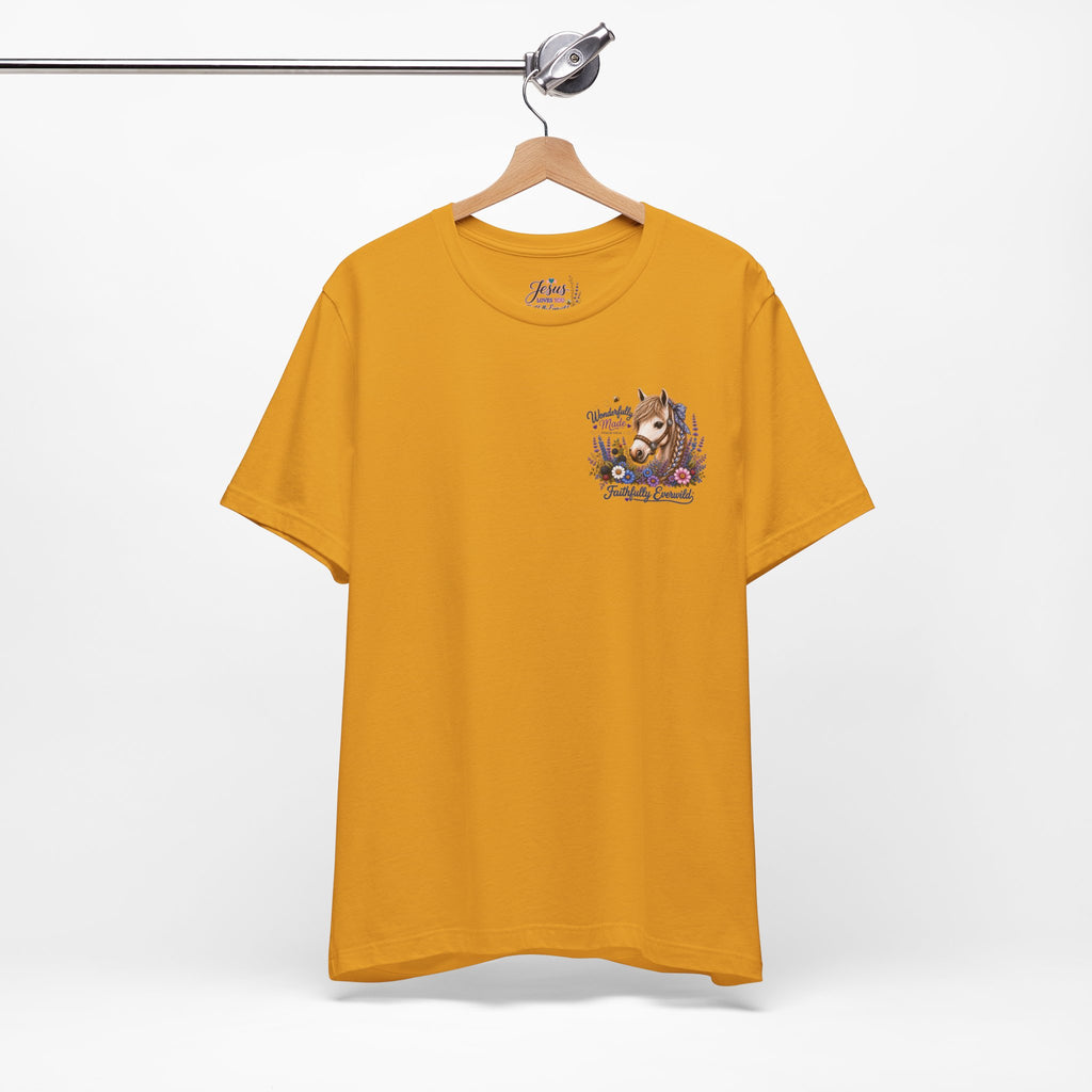 Wonderfully Made • Stand Out for His Glory Horse Tee | Psalm 139:14