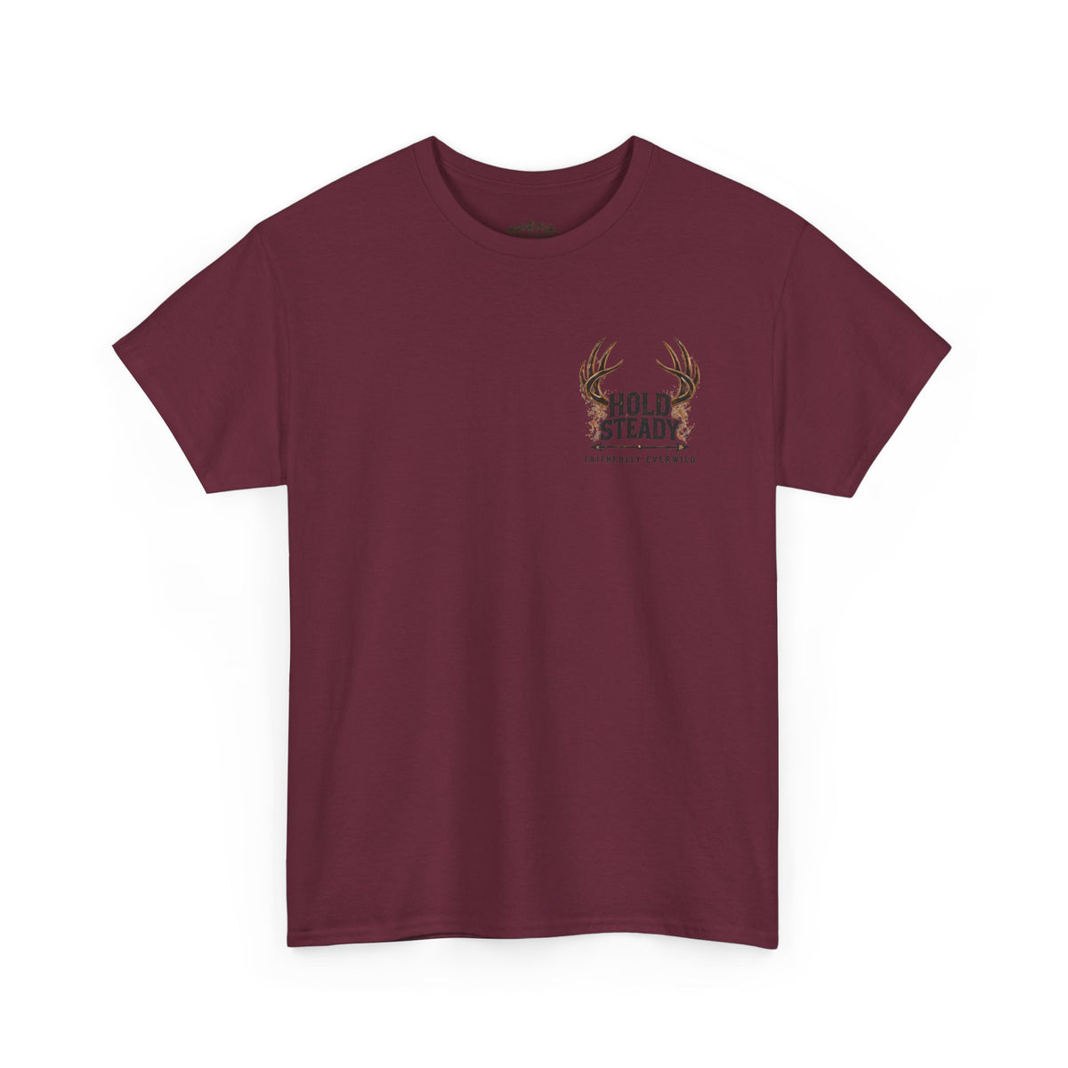Hold Steady Bow Hunting Tee | Psalm 31:24