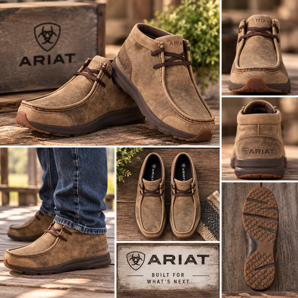 Ariat Spitfire Brown Bomber Leather Shoe