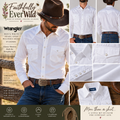 Wrangler Men’s White Pearl Snap Western Shirt 🤍