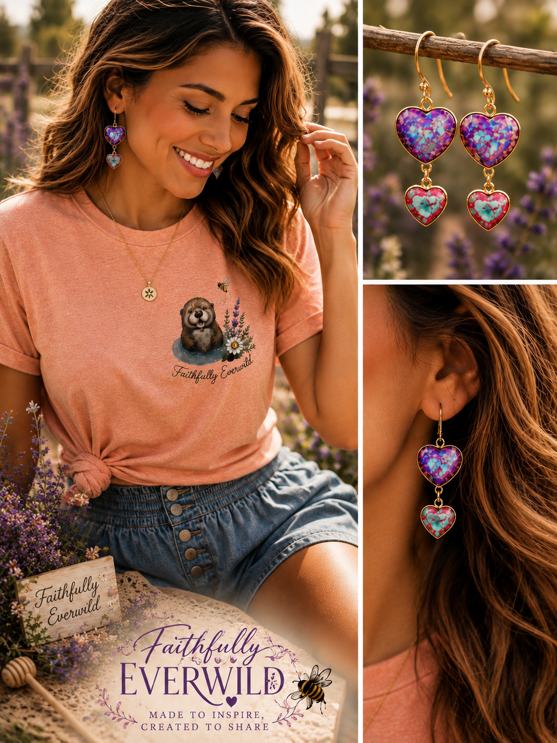Everwild Hearts Imperial Jasper Dangle Earrings