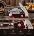 Black Cherry Lock Blade Folding Knife | Whiskey Ranch