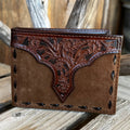 Nocona Tooled Roughout Bifold Wallet