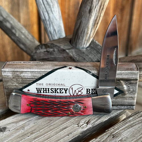 Black Cherry Lock Blade Folding Knife | Whiskey Ranch