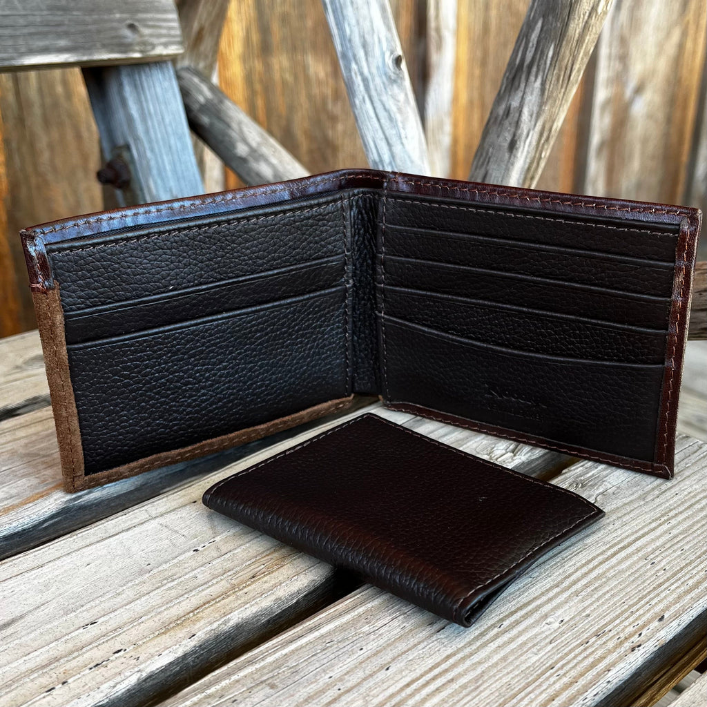 Nocona Tooled Roughout Bifold Wallet
