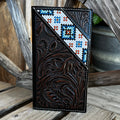 Tooled Floral & Beaded Rodeo Wallet
