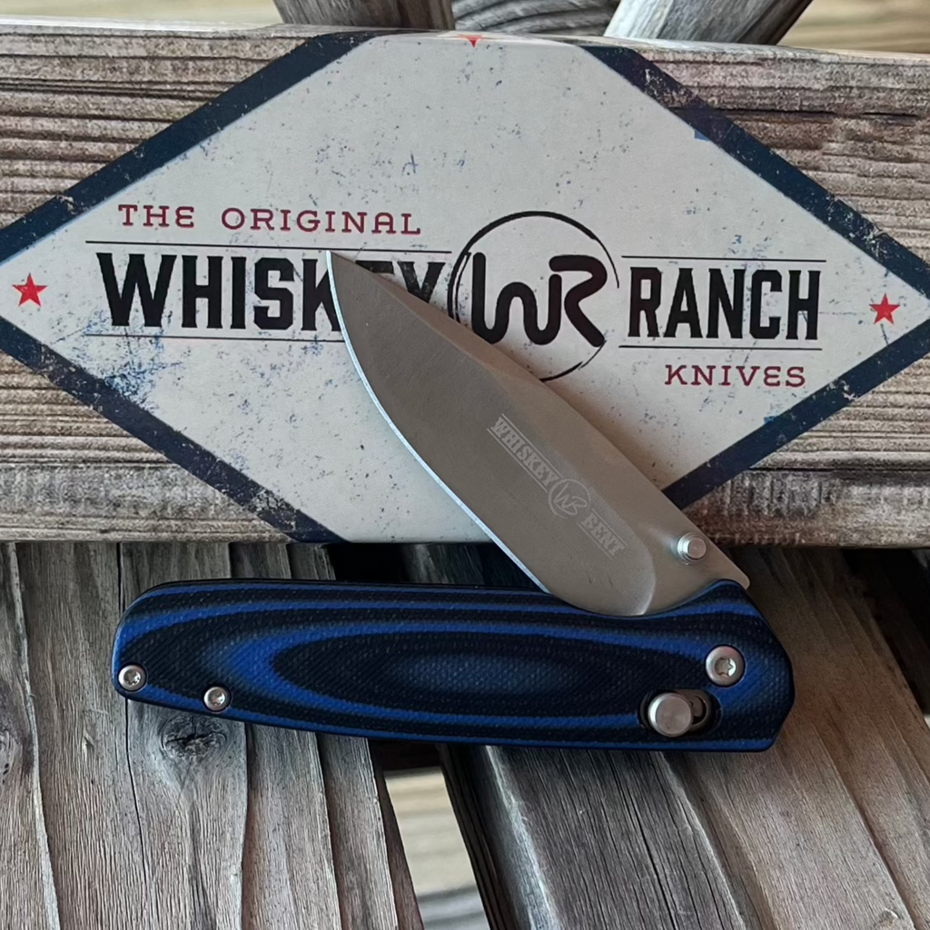 Blue Catch Pin Folding Knife | Whiskey Ranch