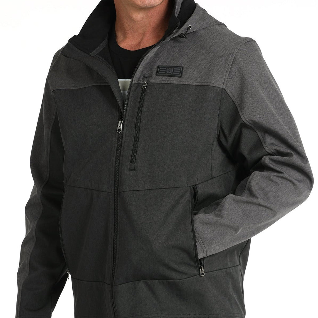 Cinch Men’s Two-Tone Charcoal Hooded Jacket