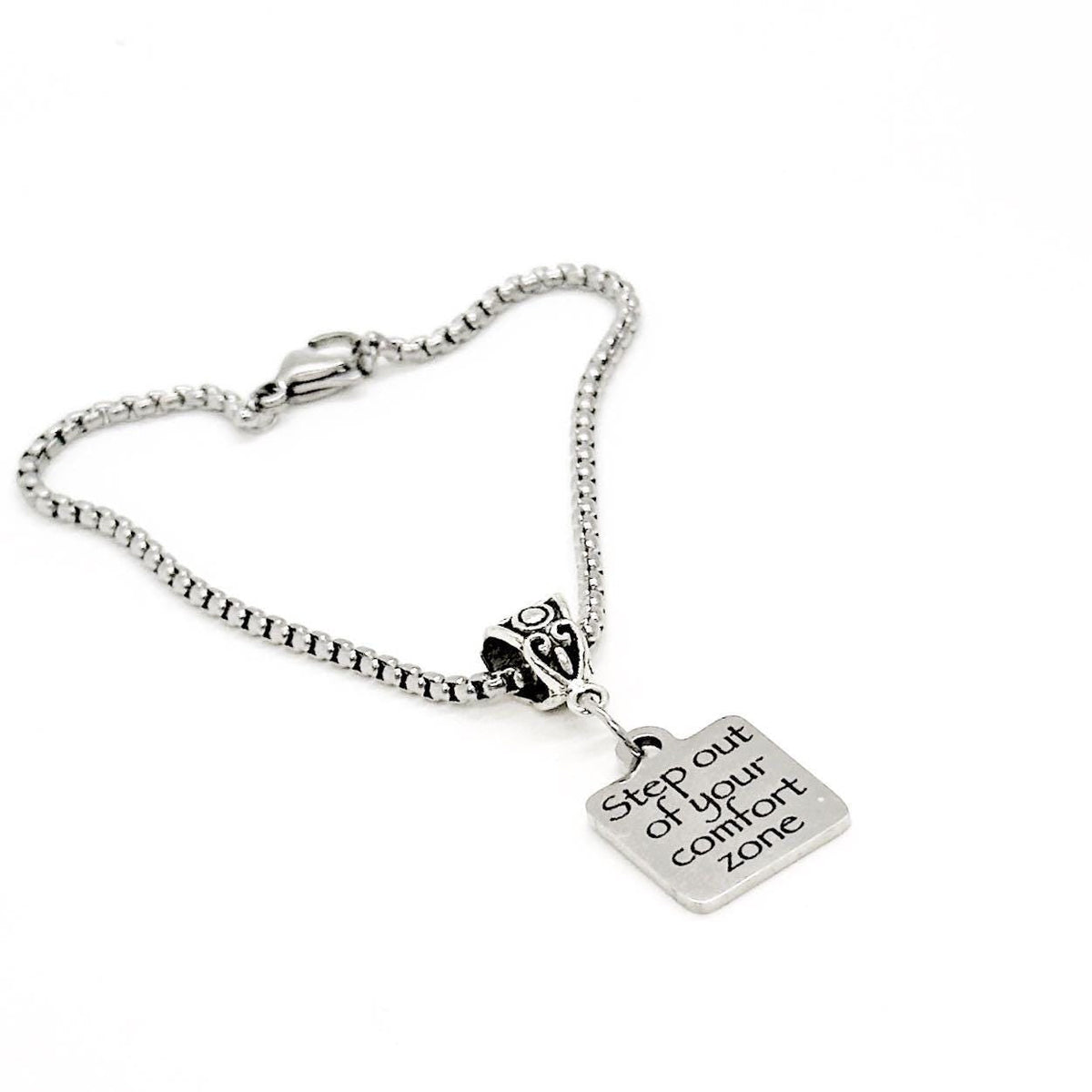 Step Out Of Your Comfort Zone Charm Bracelet