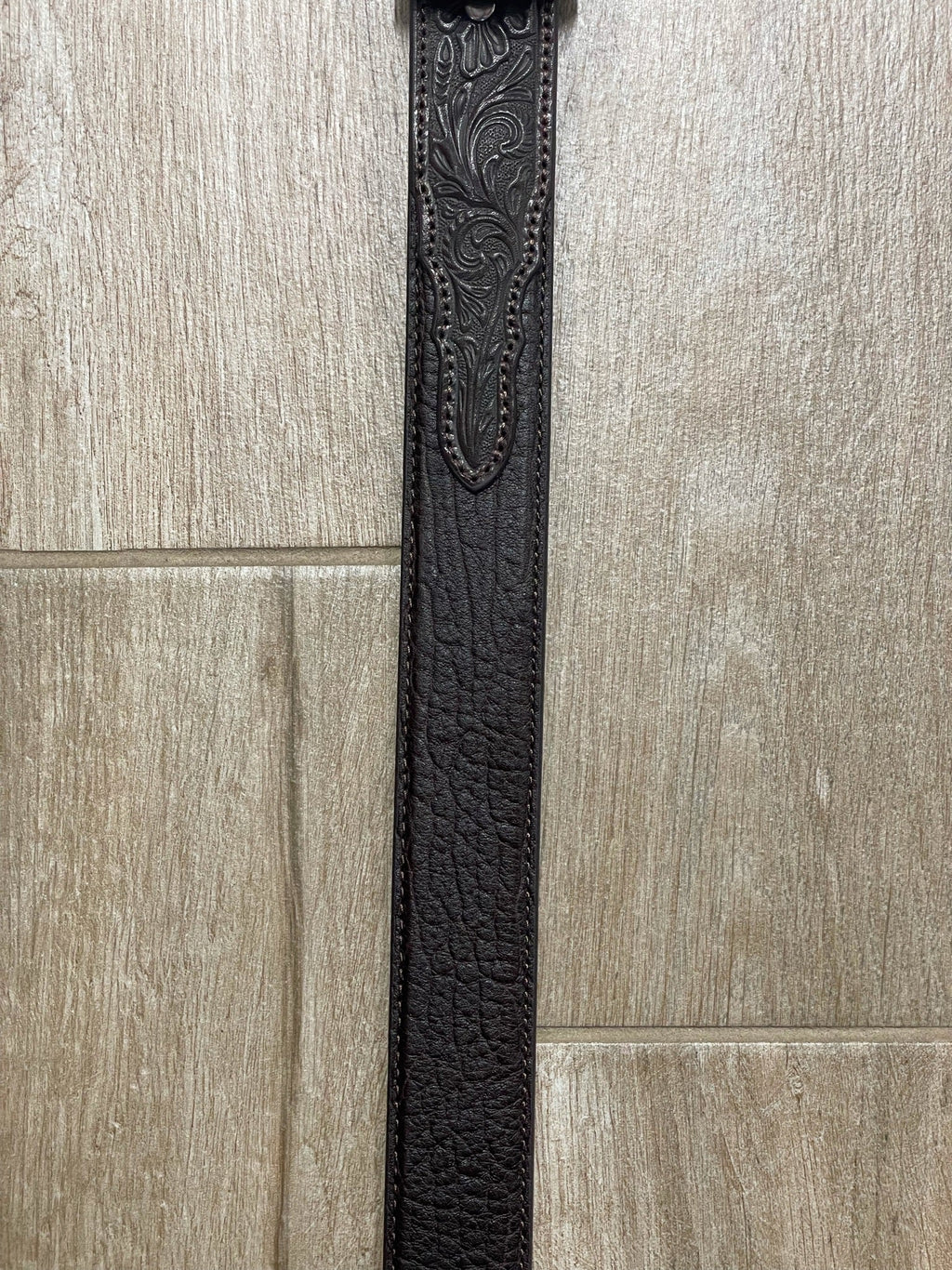 Nocona Men’s Brown Bullhide Floral Belt 🤎