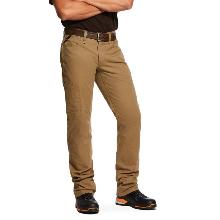 Ariat Men’s M4 Rebar Khaki DuraStretch Straight Leg Pants